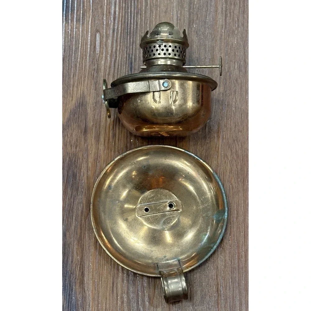 Vintage Stellar Kerosene Oil Copper Wick Lamp Walking Light Hong Kong 2Set READ!